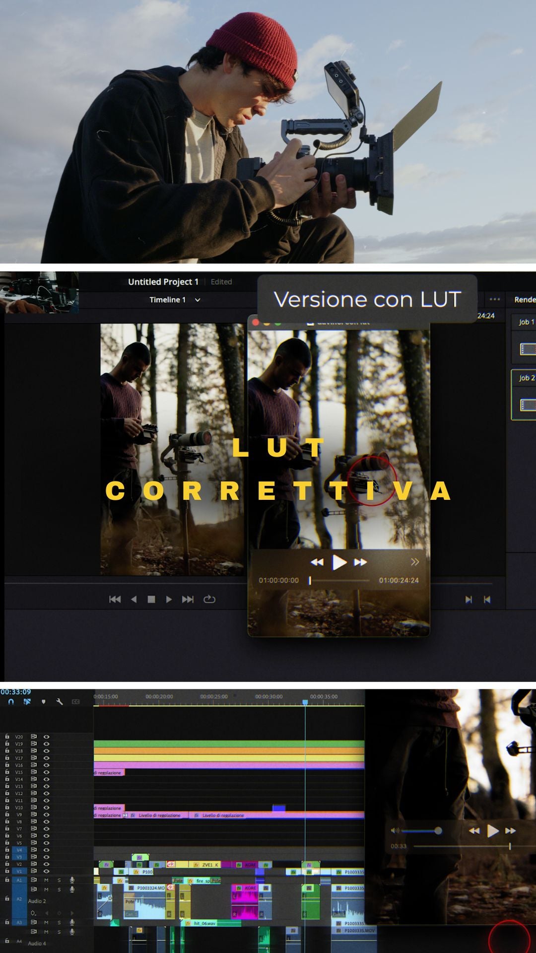 LUT CORRETTIVA Export premiere pro & DAVINCI