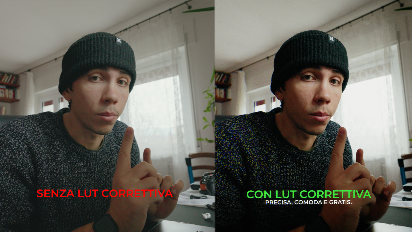 LUT CORRETTIVA Export premiere pro & DAVINCI
